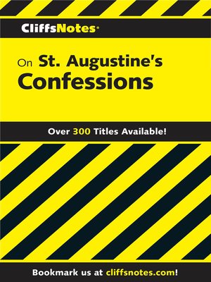 cover image of CliffsNotes on St. Augustine's Confessions